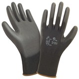 Перчатки нейлоновые черные 2Hands 2101BLK, покрытие ладони и пальцев /12/240/